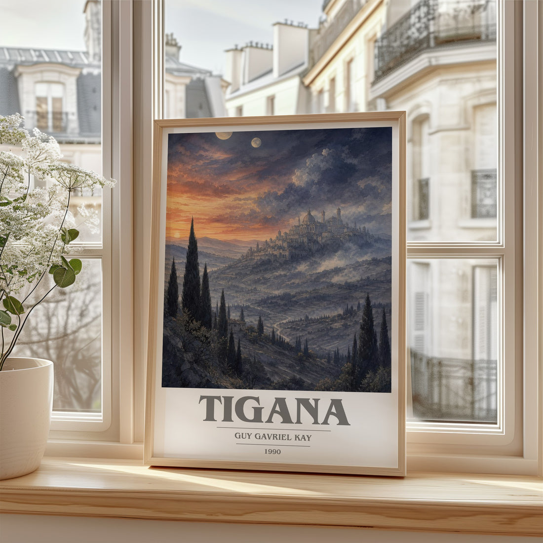 Tigana book cover poster colour and style options – Guy Gavriel Kay book art