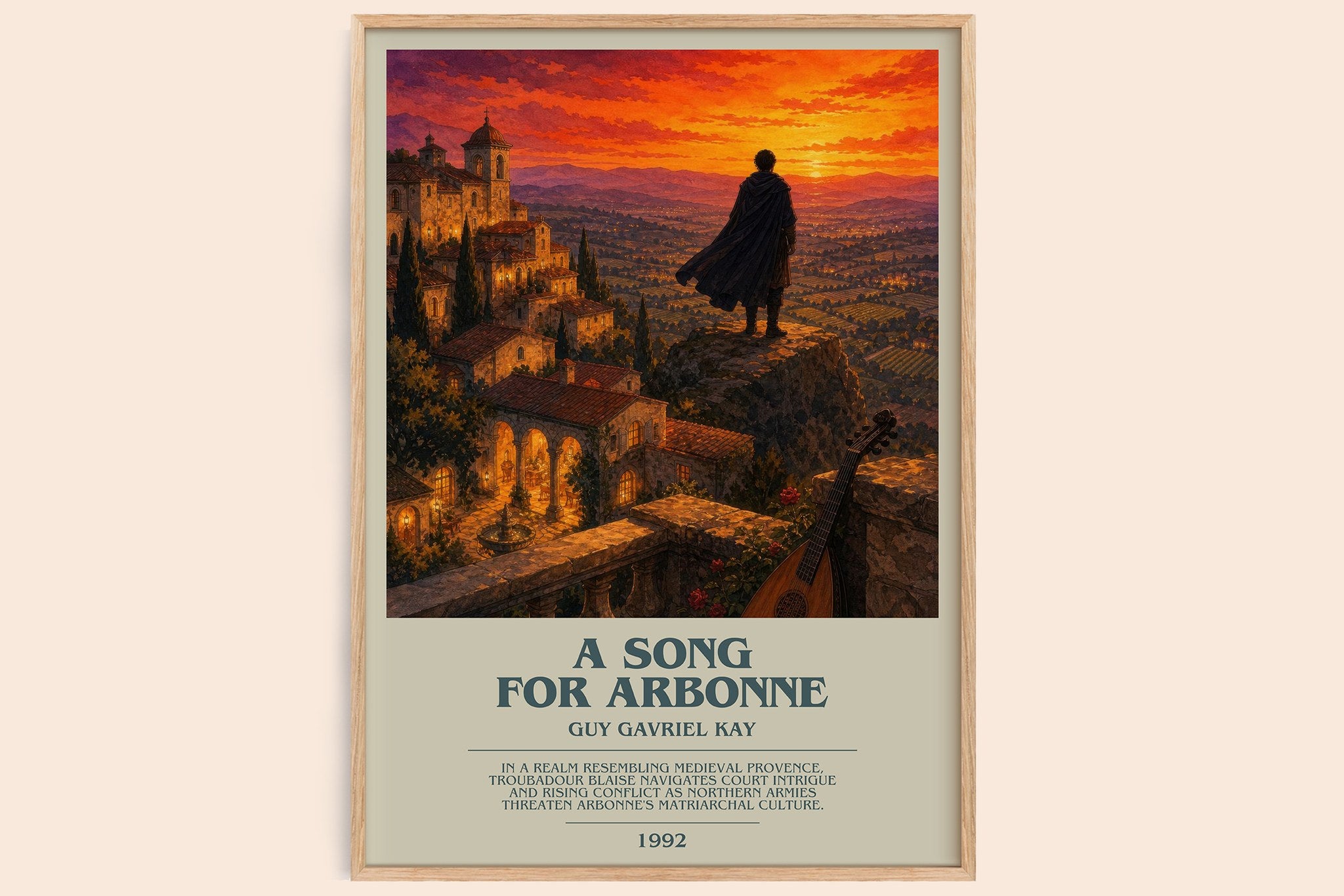 A Song for Arbonne Bookish Wall Art by Guy Gavriel Kay
