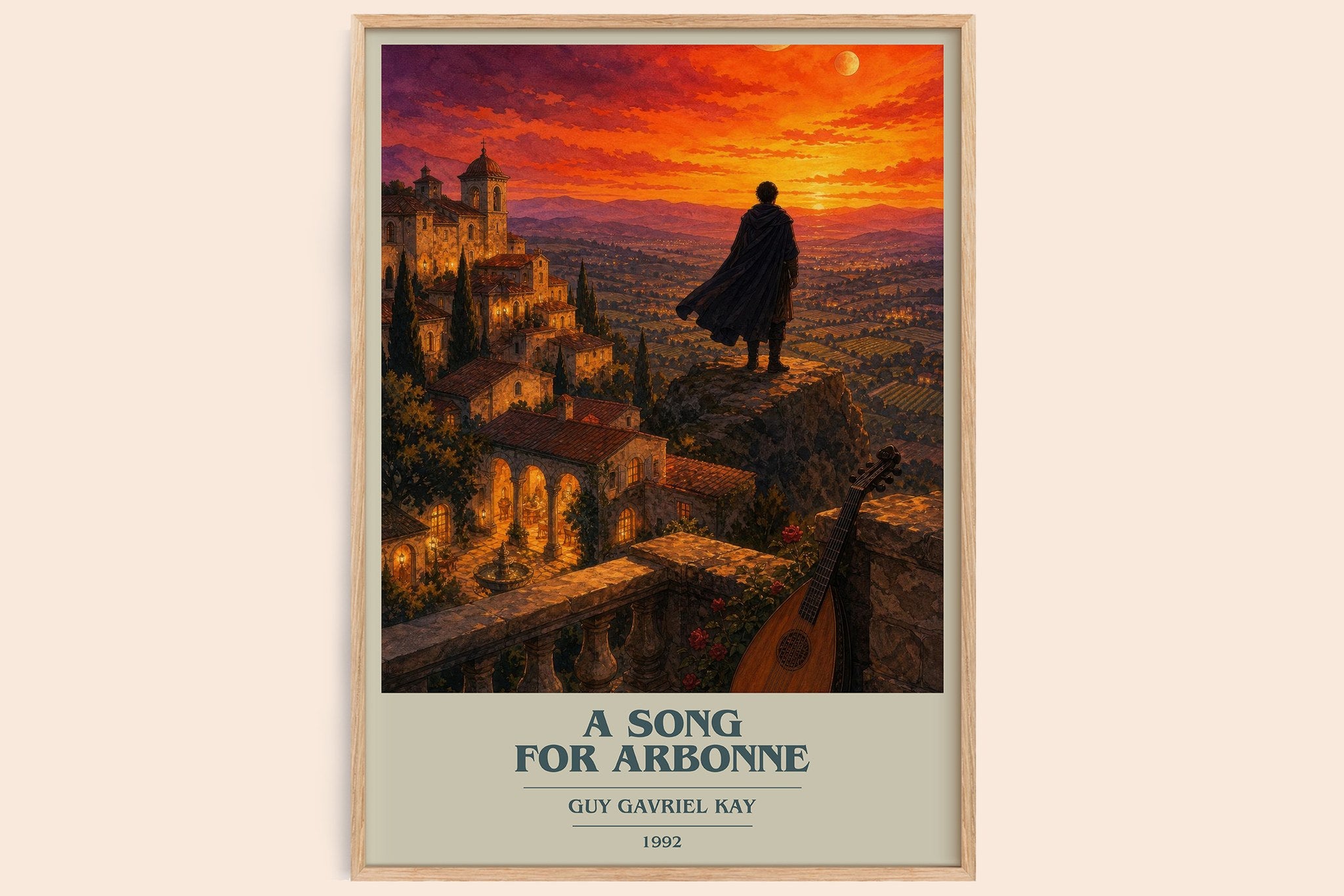 A Song for Arbonne Book Cover Poster by Guy Gavriel Kay