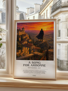 A Song for Arbonne bookish poster colour and style options – Guy Gavriel Kay book art