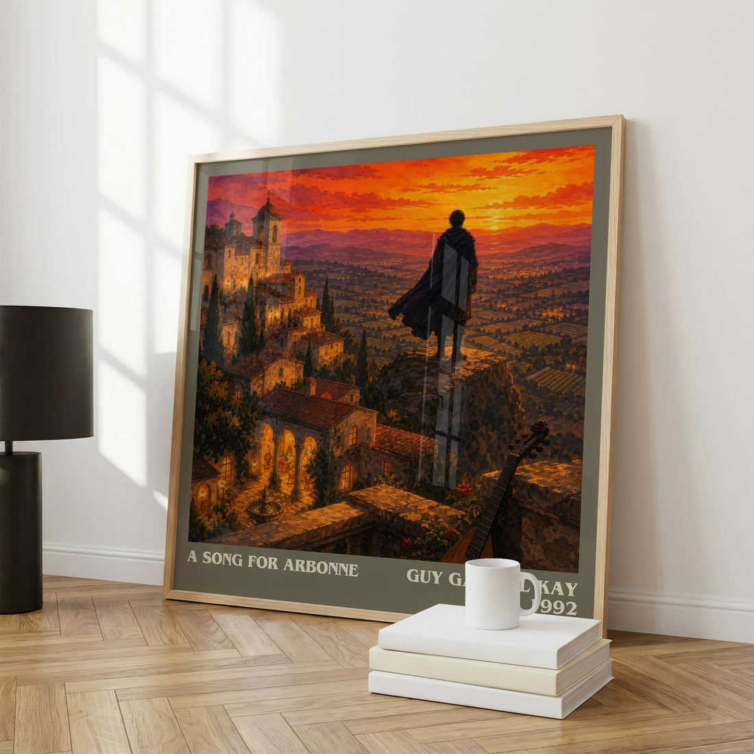 A Song for Arbonne literary print framed by window – literary home decor