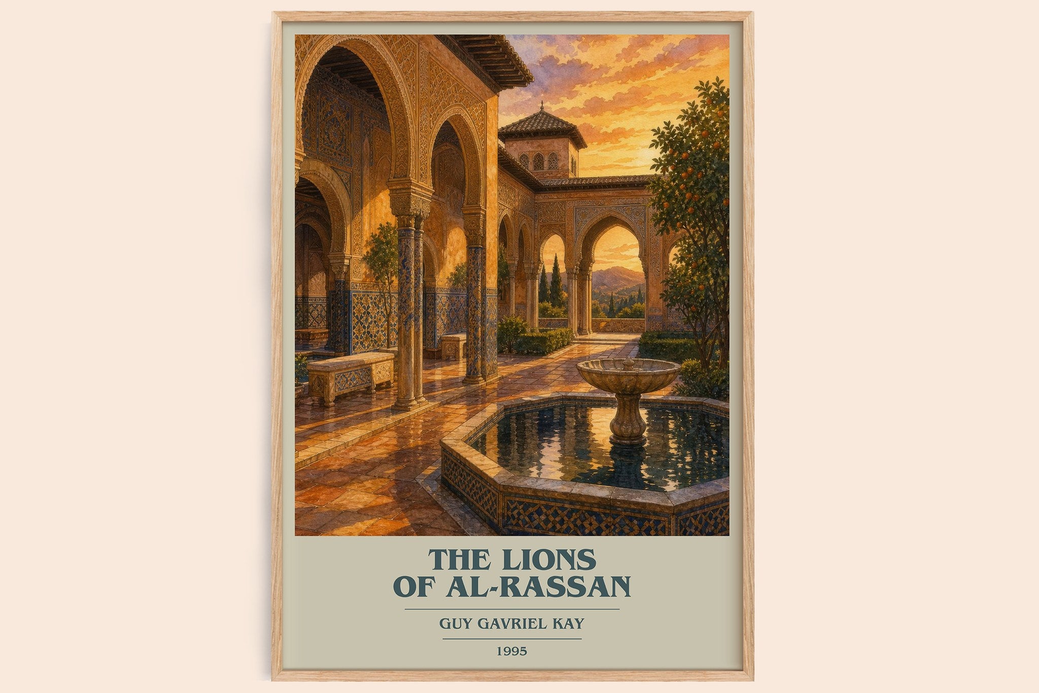 The Lions of Al-Rassan Book Cover Poster by Guy Gavriel Kay
