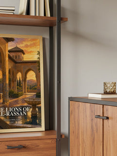 The Lions of Al-Rassan book watercolour illustration paper finish options – matte satin gloss