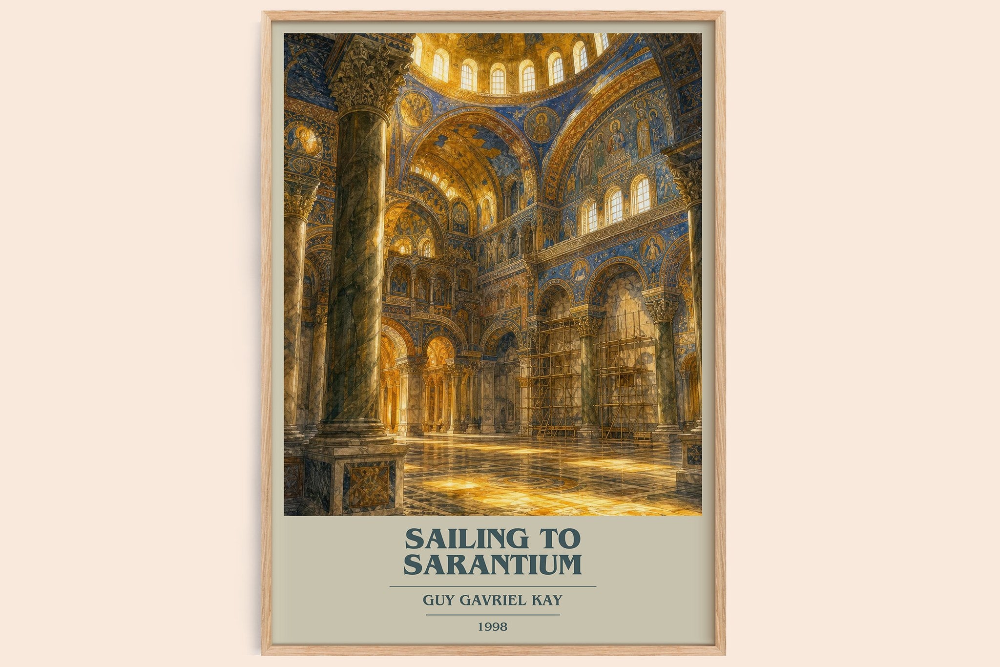 Sailing to Sarantium Book Cover Poster by Guy Gavriel Kay