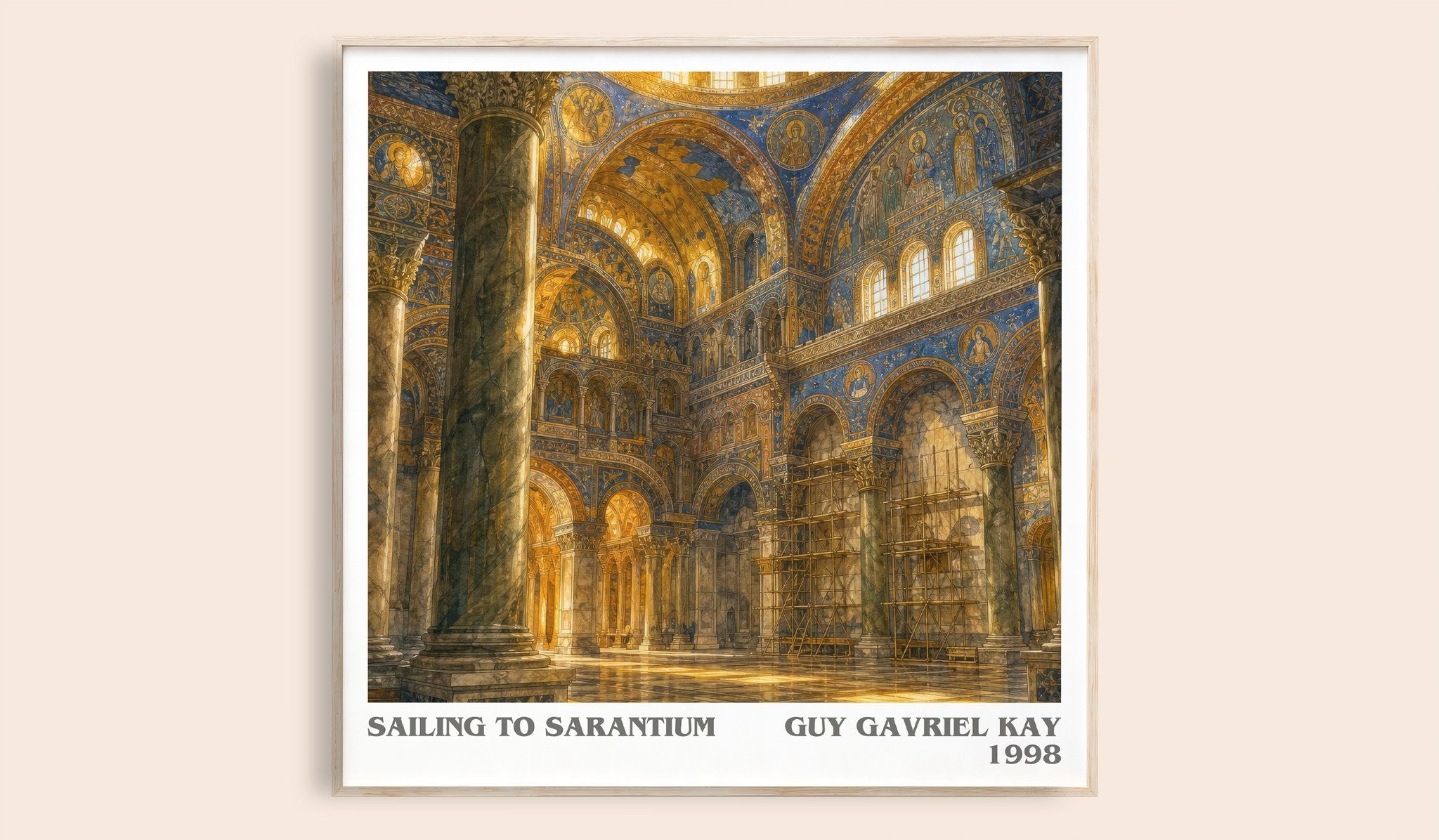 Sailing to Sarantium Literary Art Print by Guy Gavriel Kay