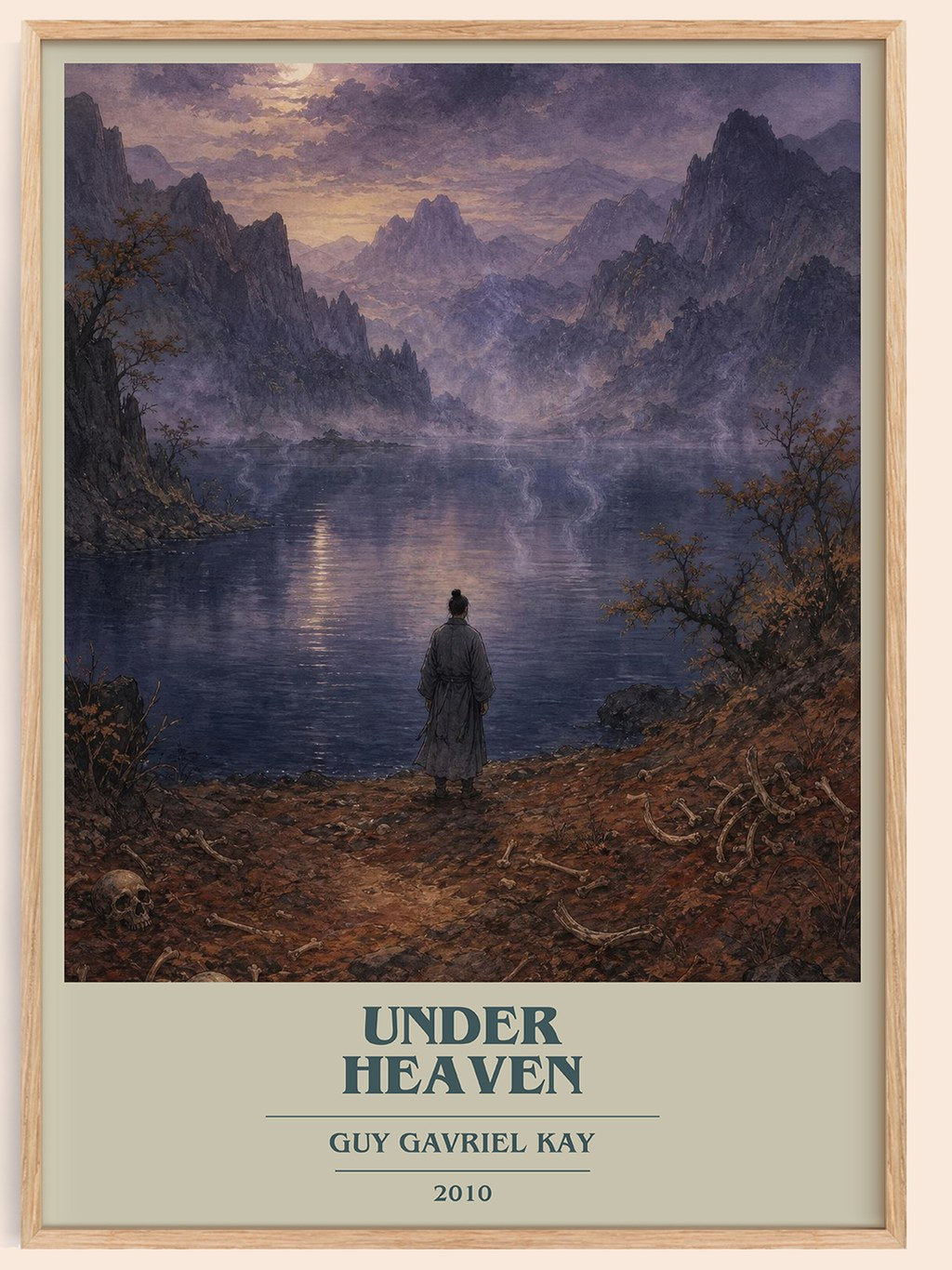 Under Heaven book cover book poster by Guy Gavriel Kay – framed literary art print