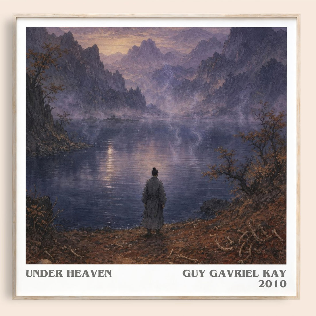 Under Heaven literary book poster by Guy Gavriel Kay – framed literary art print