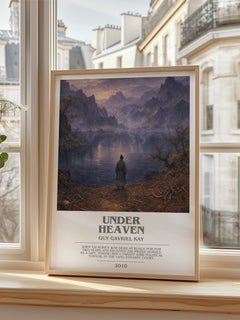 Under Heaven bookish poster colour and style options – Guy Gavriel Kay book art