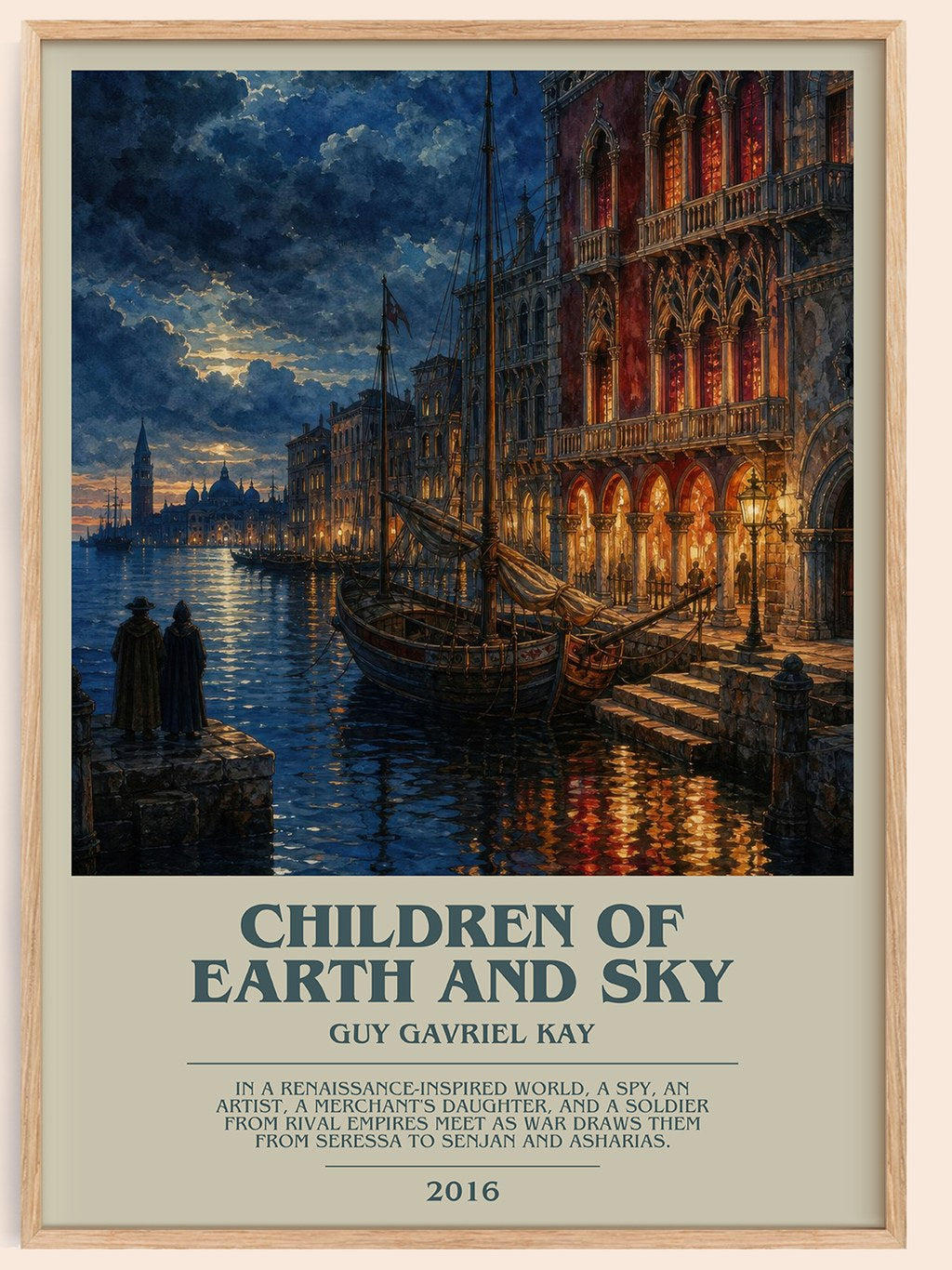 Children of Earth and Sky bookish book poster by Guy Gavriel Kay – framed literary art print