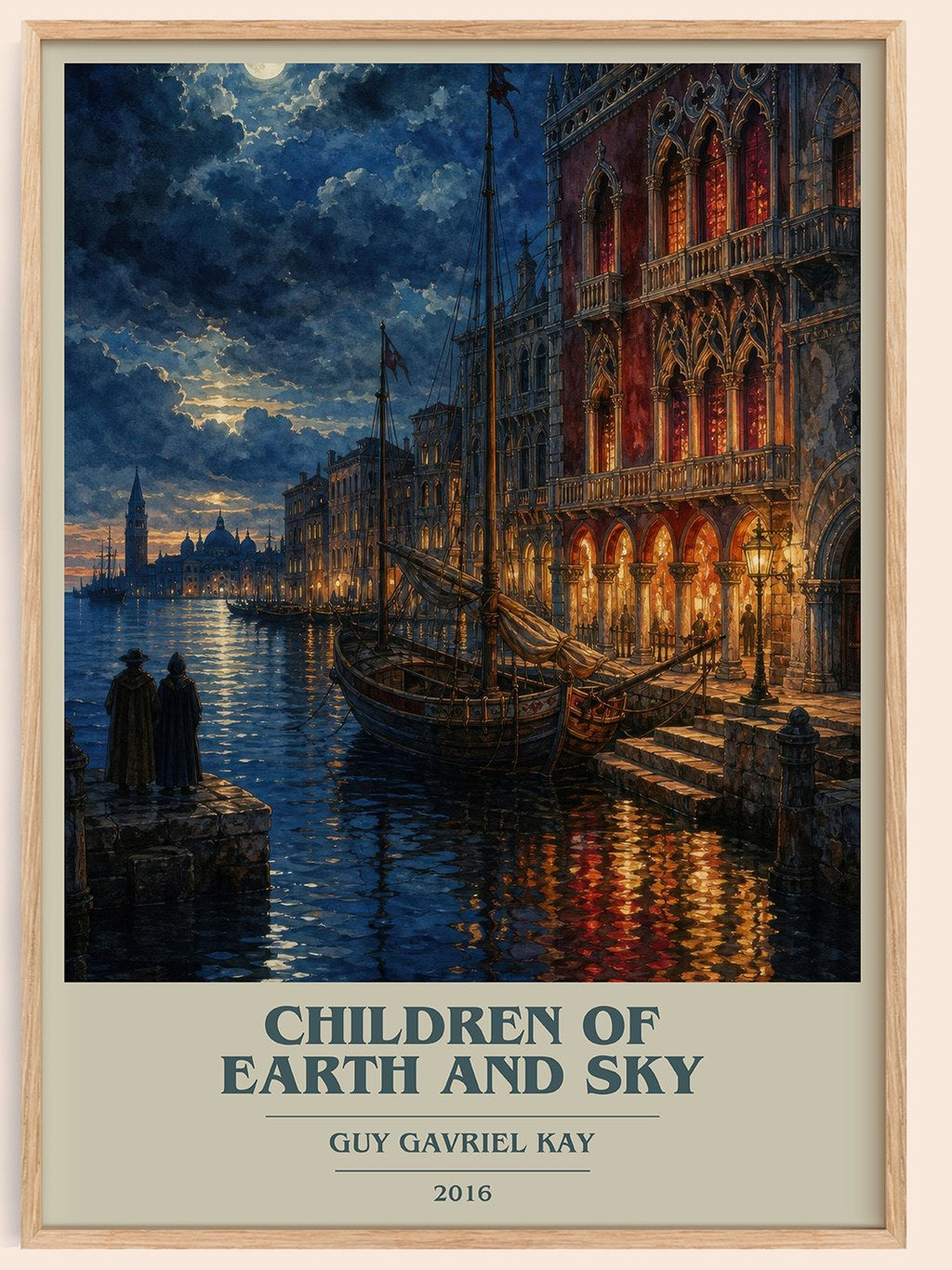 Children of Earth and Sky book cover book poster by Guy Gavriel Kay – framed literary art print