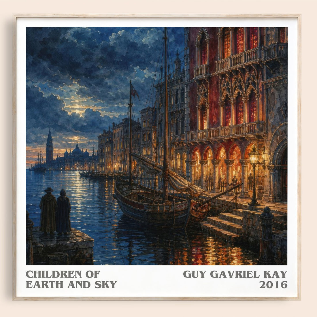 Children of Earth and Sky literary book poster by Guy Gavriel Kay – framed literary art print