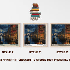 Children of Earth and Sky literary print in frame leaning in hallway – historical fiction wall art