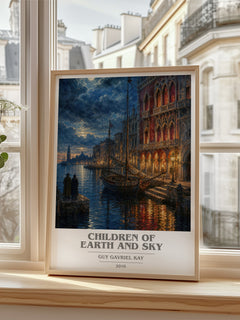 Children of Earth and Sky book cover poster colour and style options – Guy Gavriel Kay book art