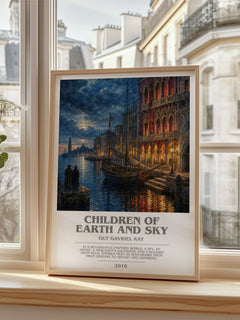 Children of Earth and Sky bookish poster colour and style options – Guy Gavriel Kay book art