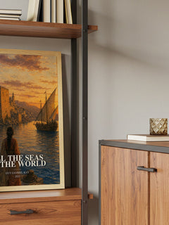 All the Seas of the World book watercolour illustration paper finish options – matte satin gloss