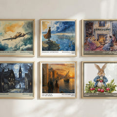 All the Seas of the World literary art print colour and style options – Guy Gavriel Kay book art