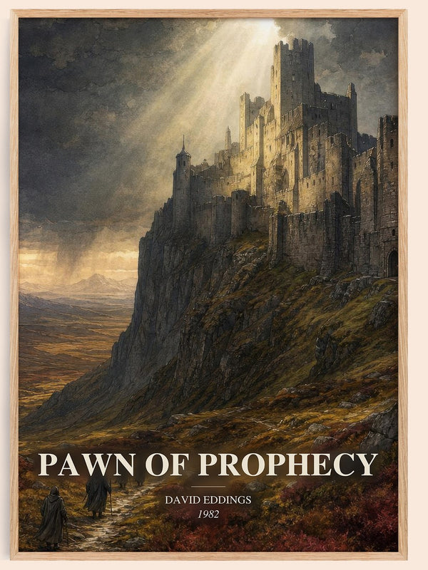 Pawn of Prophecy watercolour book poster by David Eddings – framed literary art print