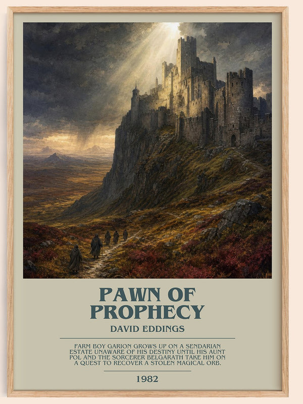 Pawn of Prophecy bookish book poster by David Eddings – framed literary art print