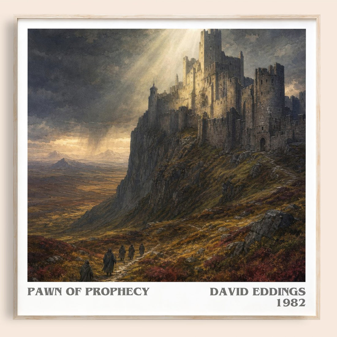 Pawn of Prophecy literary book poster by David Eddings – framed literary art print