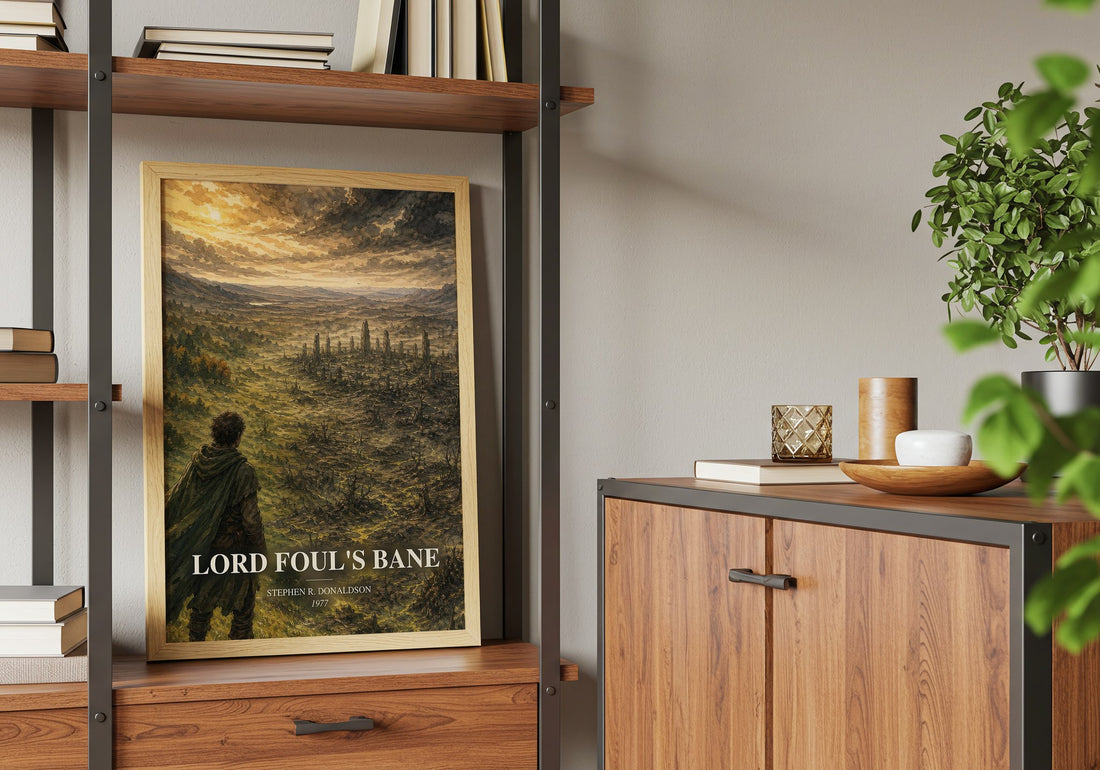 Lord Foul's Bane book watercolour illustration paper finish options – matte satin gloss