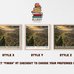 Lord Foul's Bane literary print in frame leaning in hallway – fantasy wall art