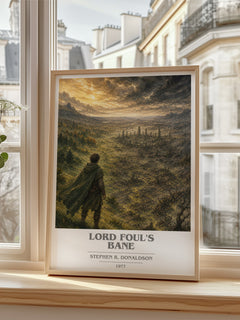 Lord Foul's Bane book cover poster colour and style options – Stephen R. Donaldson book art