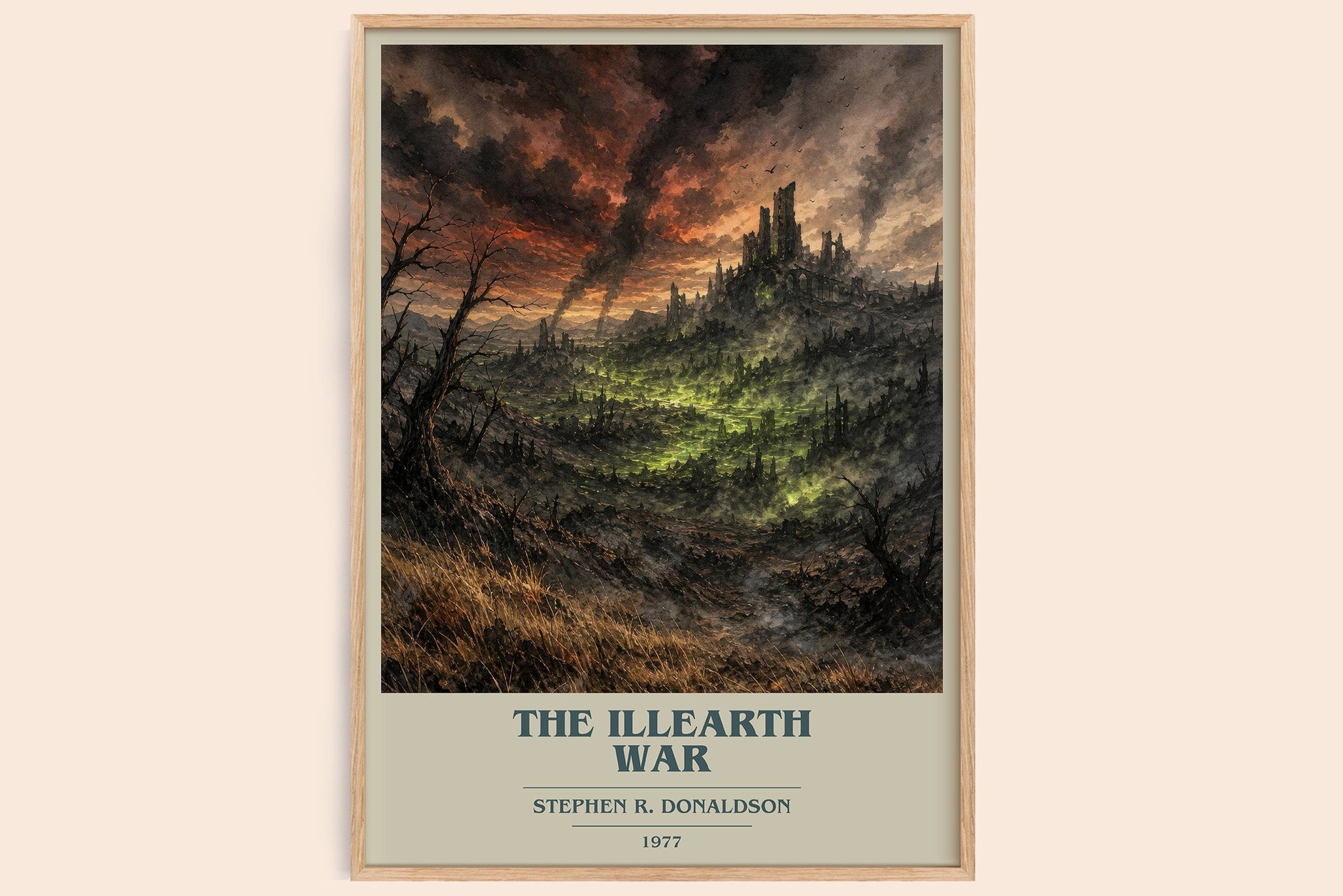 The Illearth War Book Cover Poster by Stephen R. Donaldson