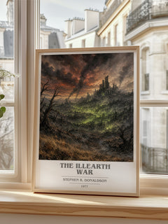 The Illearth War book cover poster colour and style options – Stephen R. Donaldson book art