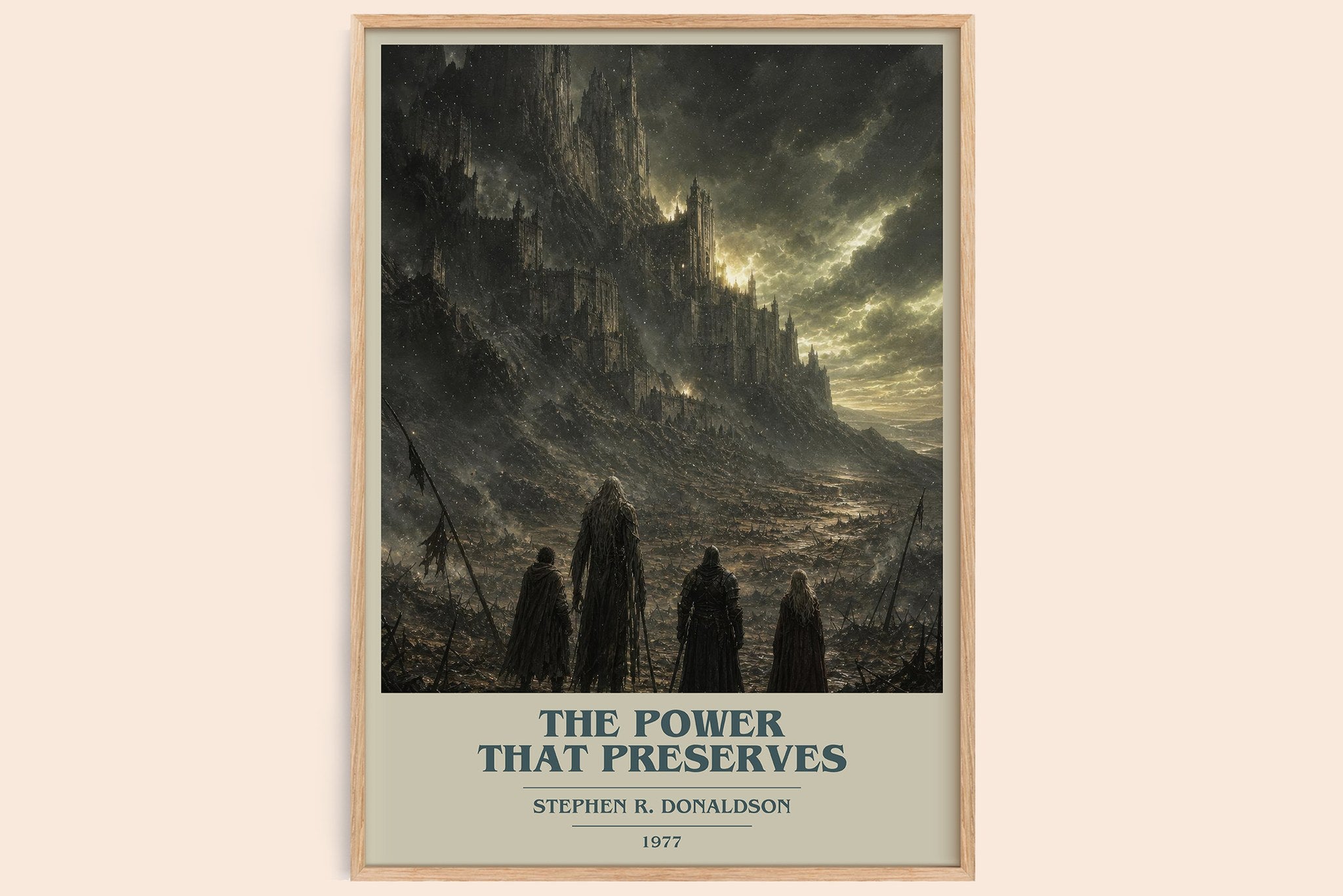 The Power That Preserves Book Cover Poster by Stephen R. Donaldson