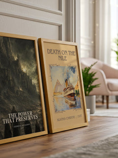The Power That Preserves watercolour print framed by window – literary home decor