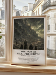The Power That Preserves bookish poster colour and style options – Stephen R. Donaldson book art
