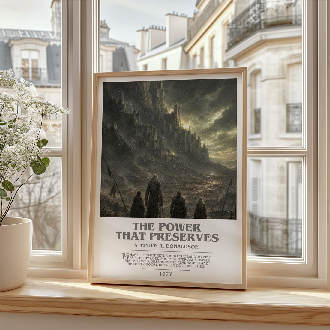 The Power That Preserves bookish poster colour and style options – Stephen R. Donaldson book art
