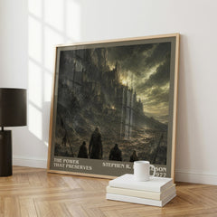 The Power That Preserves literary print framed by window – literary home decor