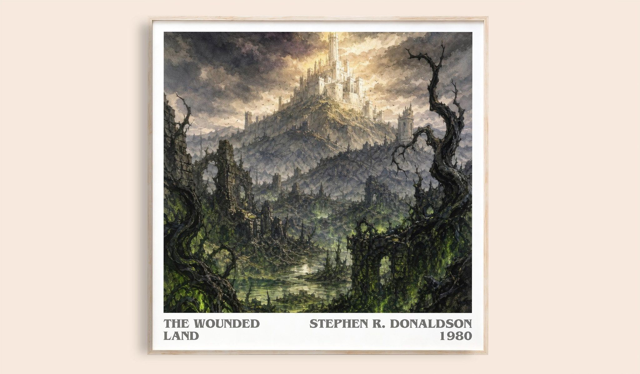 The Wounded Land Literary Art Print by Stephen R. Donaldson