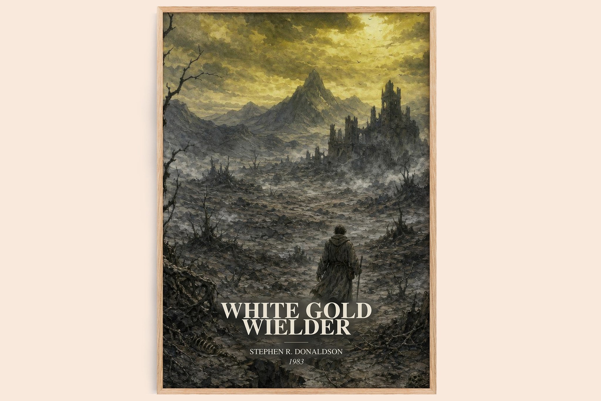 White Gold Wielder Book Watercolour Illustration by S. Donaldson
