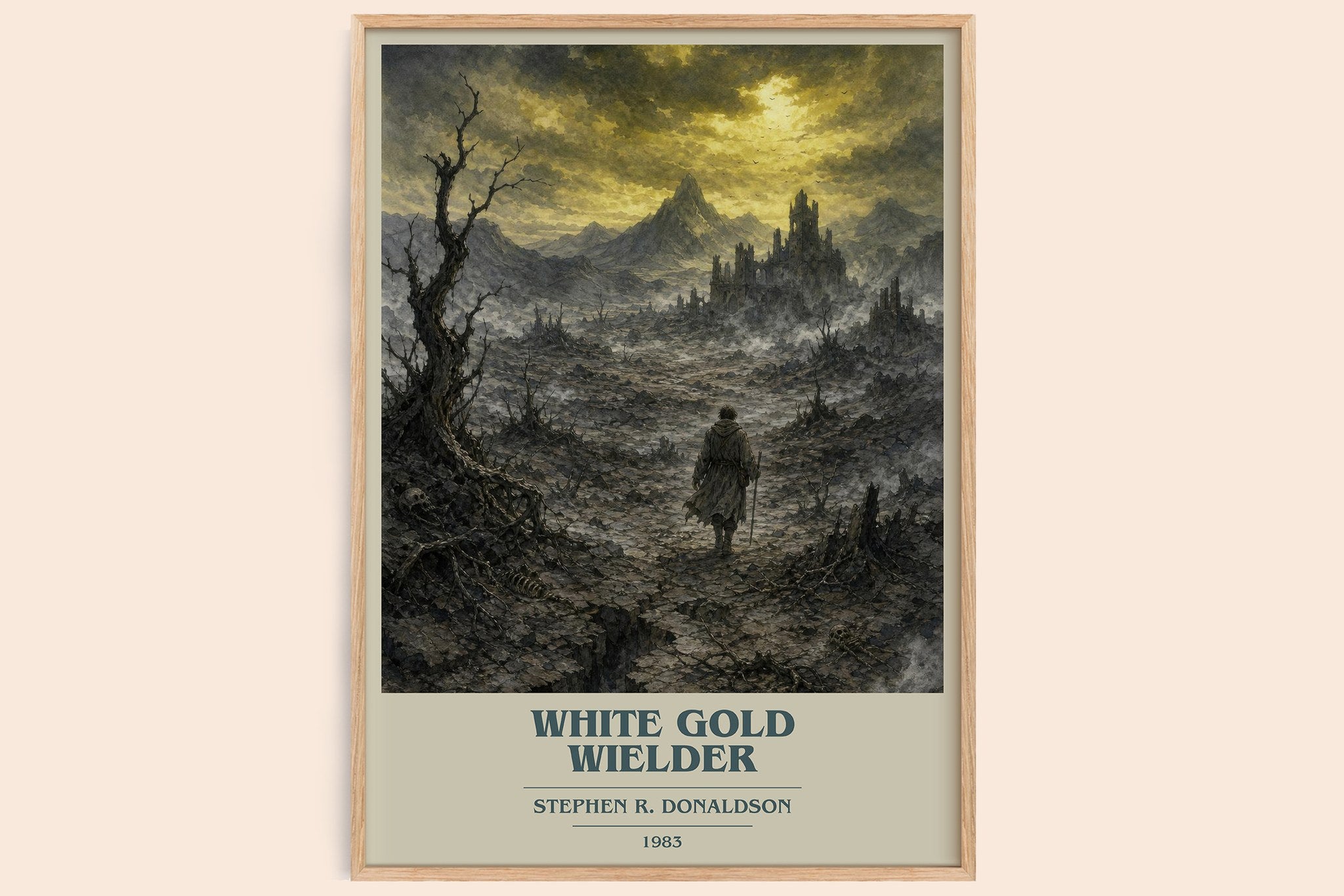 White Gold Wielder Book Cover Poster by Stephen R. Donaldson