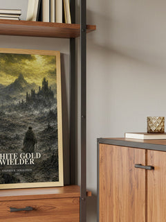 White Gold Wielder book watercolour illustration paper finish options – matte satin gloss