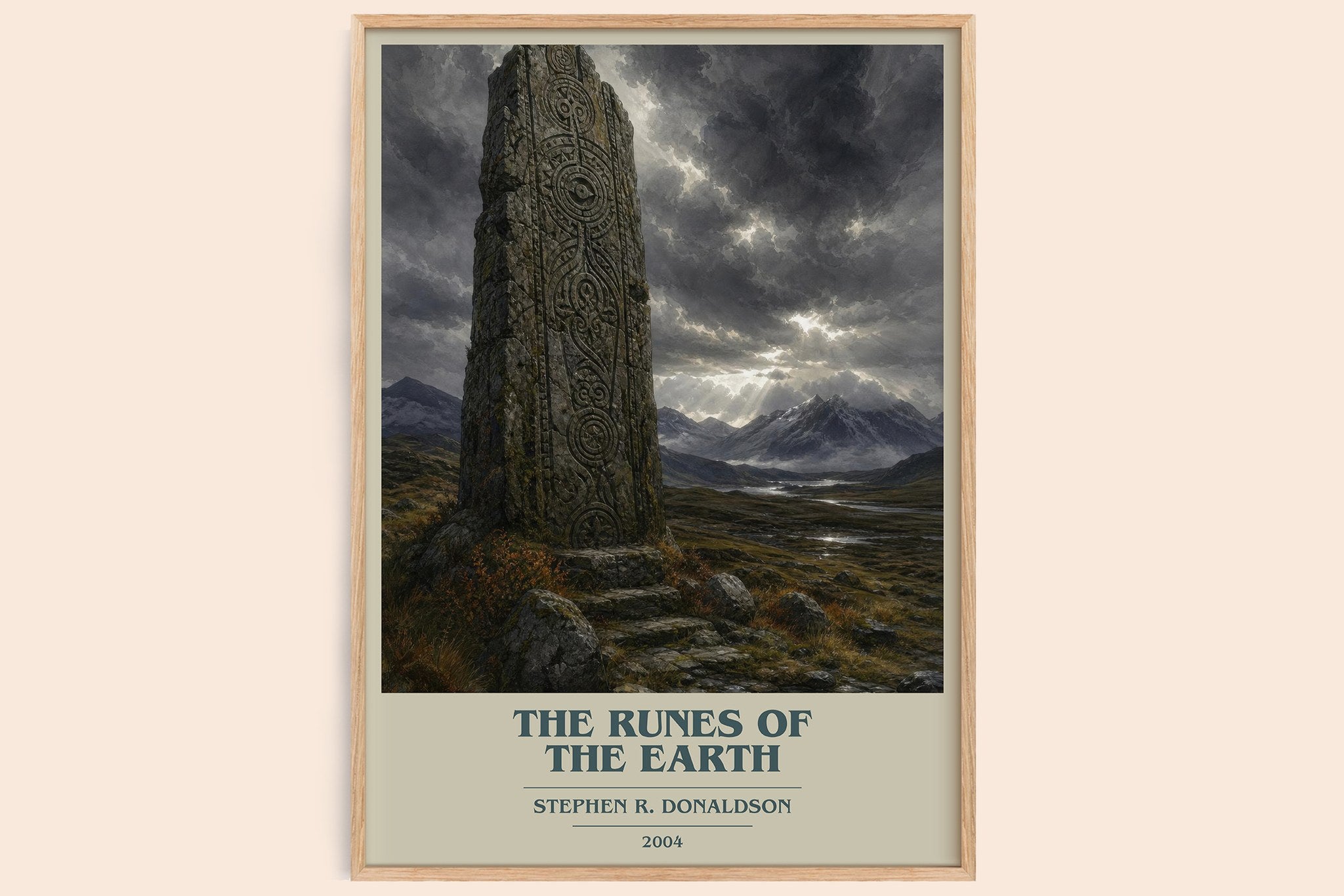 The Runes of the Earth Book Cover Poster by Stephen R. Donaldson