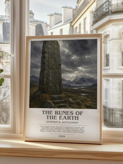 The Runes of the Earth bookish poster colour and style options – Stephen R. Donaldson book art