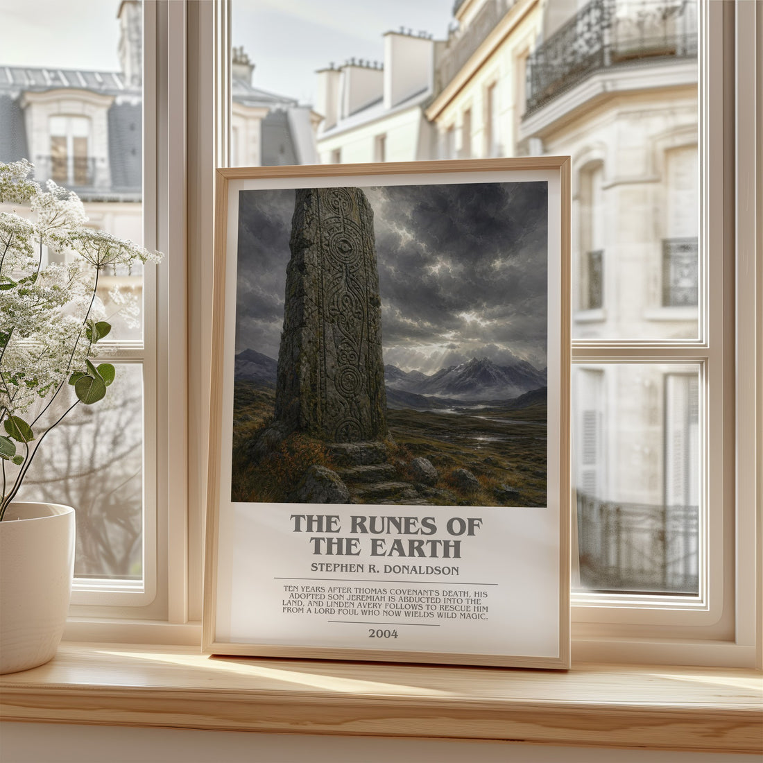The Runes of the Earth bookish poster colour and style options – Stephen R. Donaldson book art
