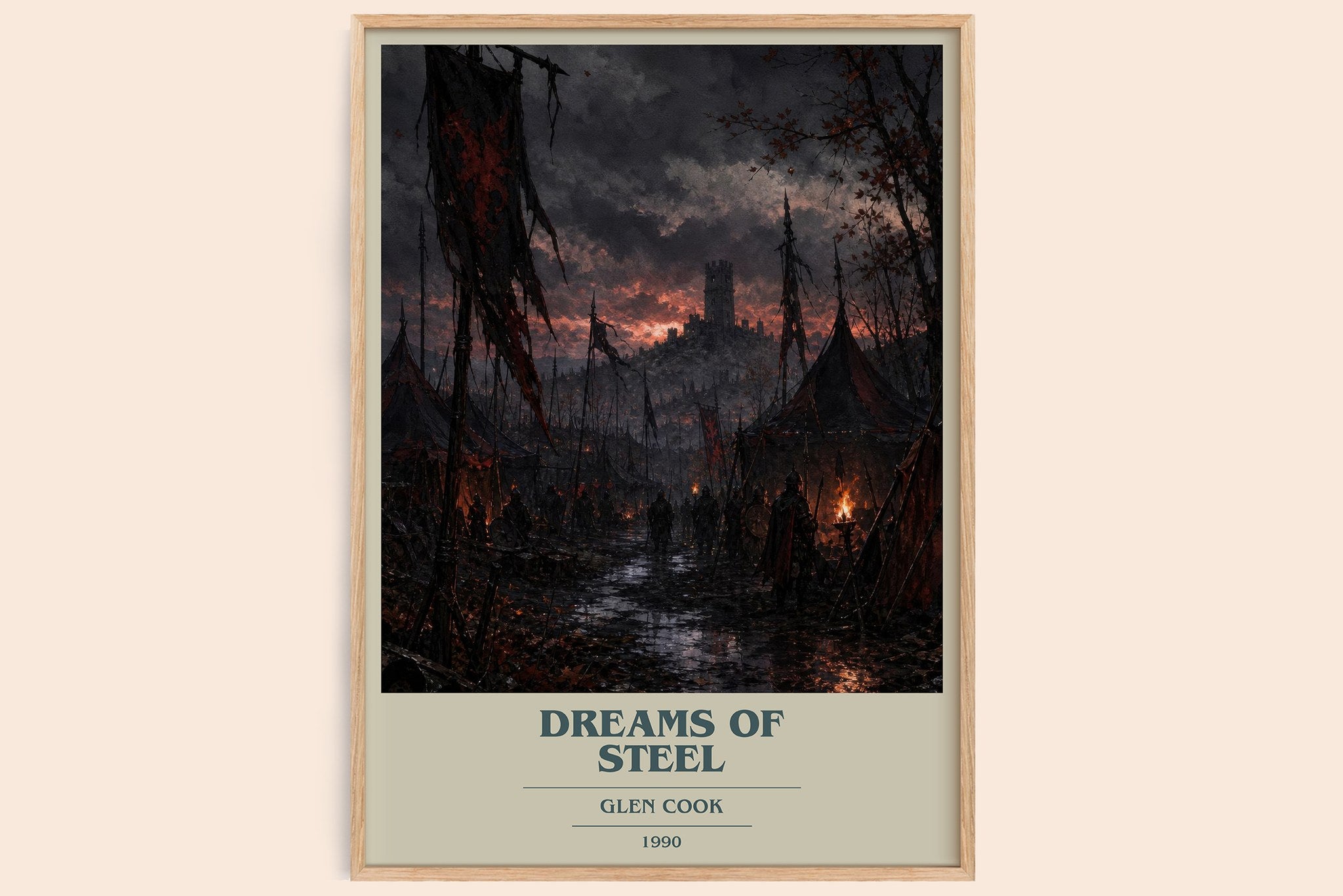 Dreams of Steel Book Cover Poster by Glen Cook