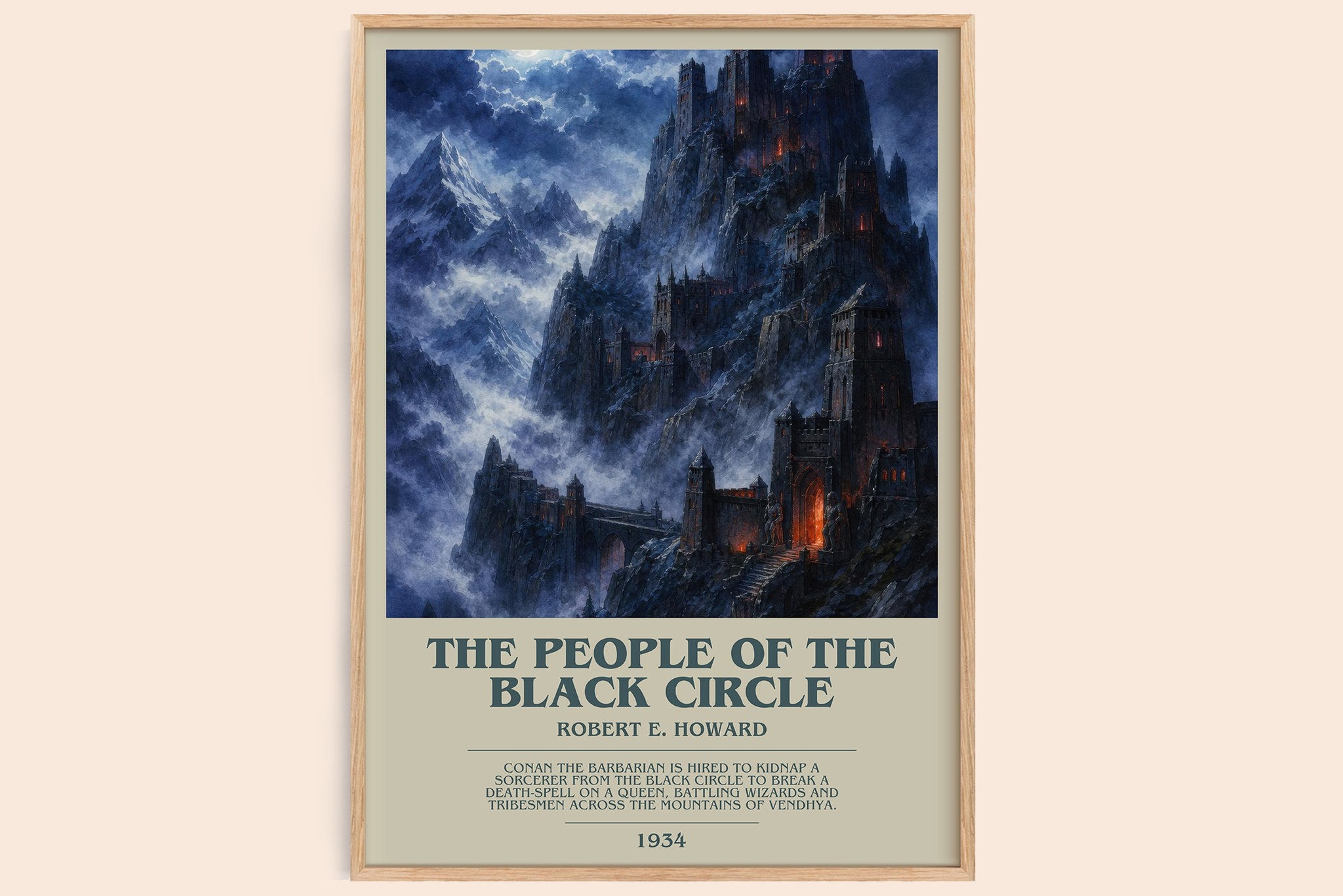 The People of the Black Circle Bookish Wall Art by Robert E. Howard