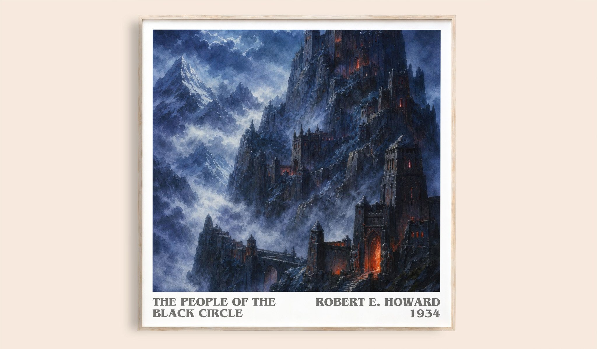 The People of the Black Circle Literary Art Print by Robert E. Howard