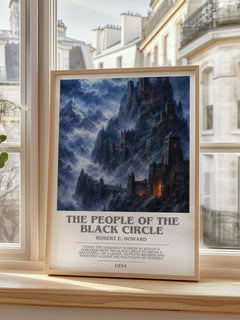 The People of the Black Circle bookish poster colour and style options – Robert E. Howard book art