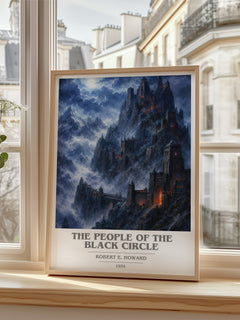 The People of the Black Circle book cover poster colour and style options – Robert E. Howard book art