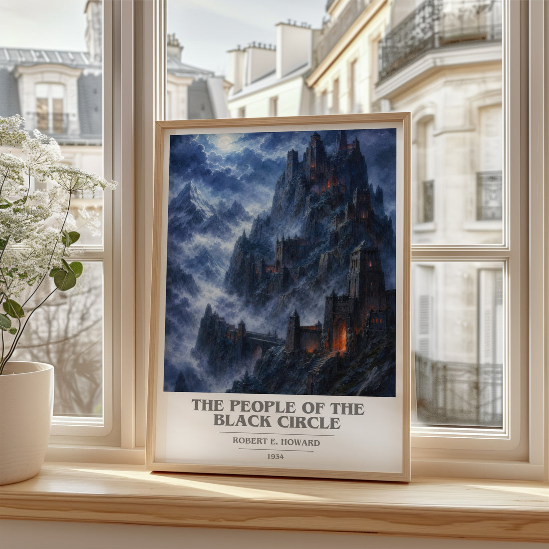 The People of the Black Circle book cover poster colour and style options – Robert E. Howard book art