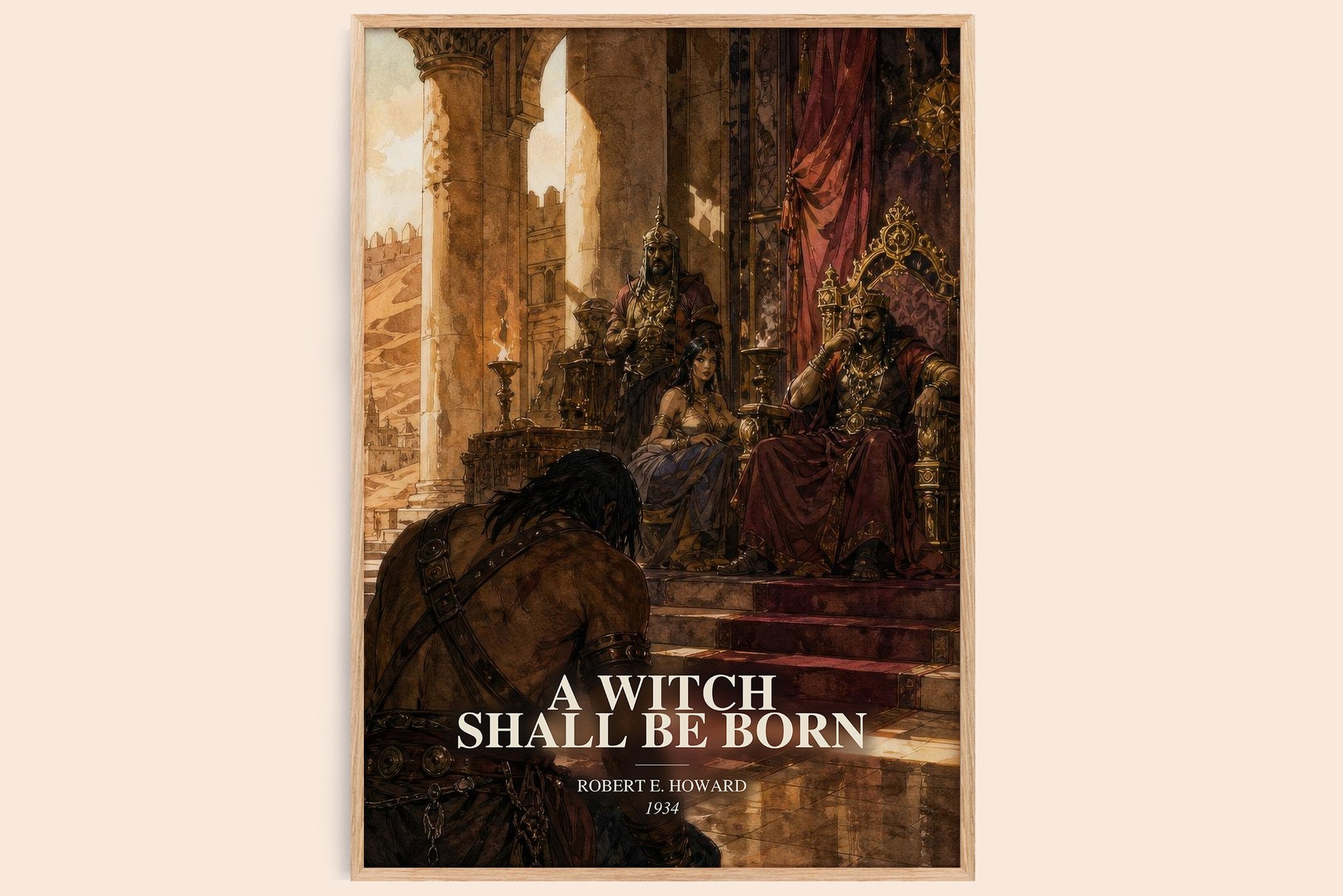 Witch Shall Be Born Book Watercolour Illustration by Robert E. Howard