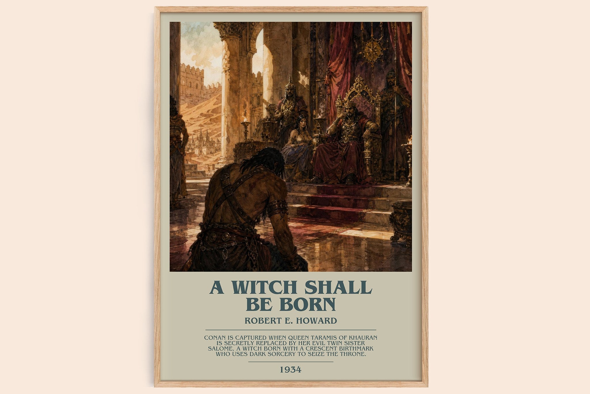 A Witch Shall Be Born Bookish Wall Art by Robert E. Howard