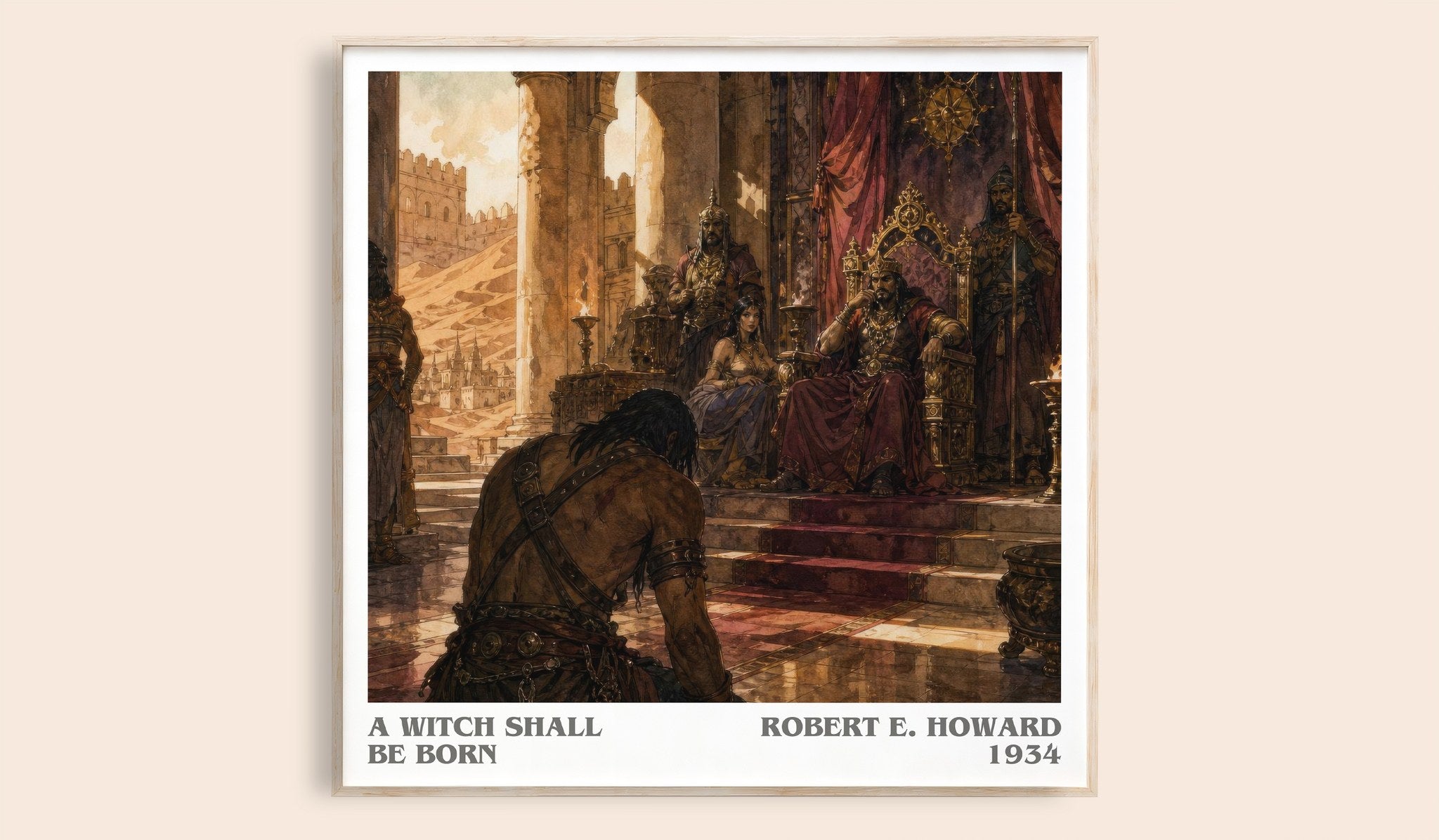 A Witch Shall Be Born Literary Art Print by Robert E. Howard