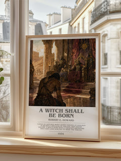 A Witch Shall Be Born bookish poster colour and style options – Robert E. Howard book art